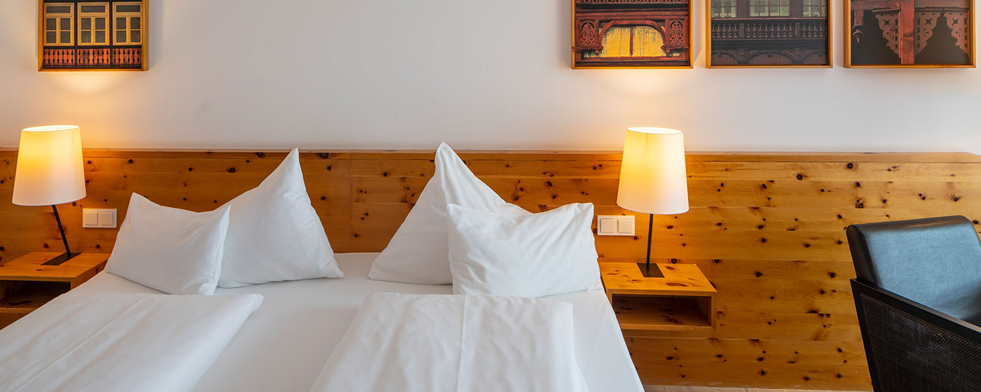 Doppelzimmer in der Villa Seilern